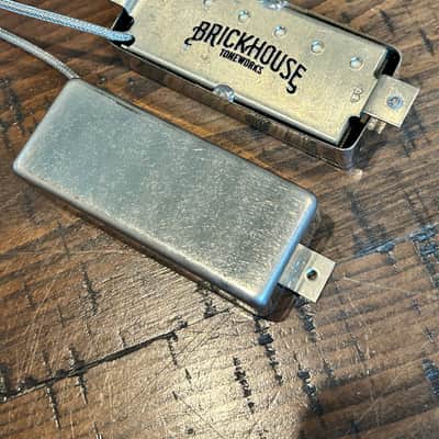 Brickhouse Toneworks Aged Vintage 1963 Firebird Mini-Humbucker Pickup Set - Nickel image 2