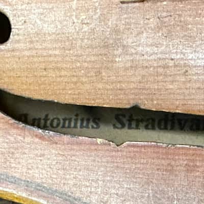 Vintage Czech Stradivarius Copy Violin Husk for parts/repair project image 5