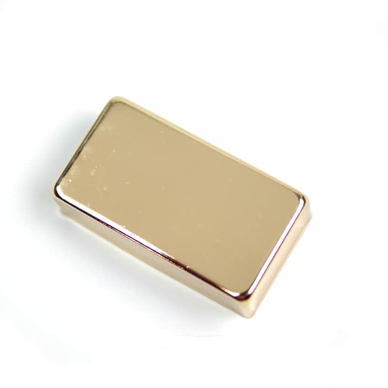 Metal Regular Humbucker Pickup Cover No Pole holes ,Gold Plated image 1