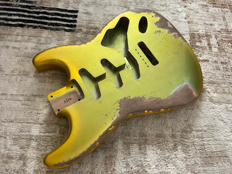 MJT Official Custom Vintage Aged Nitro Guitar Body Mark Jenny VTS