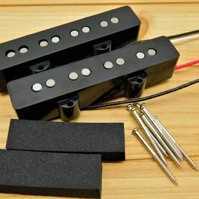 Artec Split Jazz Bass Noiseless Alnico 5 Pickup Set HOT! 11k / 13k image 3