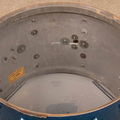 1960s Rogers Holiday Headliner Sparkling Blue Pearl Drum Set image 20