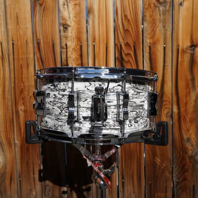 Ludwig USA Classic Series - 2024 LTD White Abalone wrap - 6.5 x 14" Maple Snare Drum (2024) image 3
