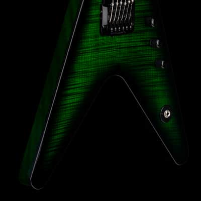 Dean USA ML Flame Top Kahler - Emerald Green Burst #21097 image 6