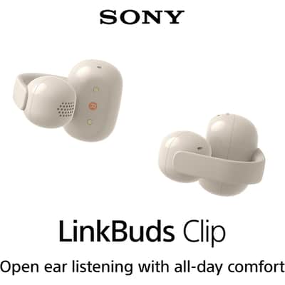 Sony LinkBuds Clip Open-Ear Truly Wireless Earbuds Greige +1Year Warranty Bundle image 6