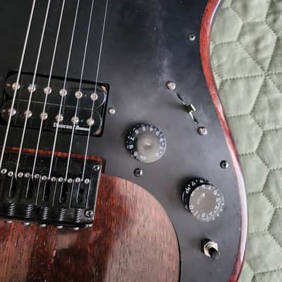 1981 Ibanez Blazer  string thru Brown with gigbag image 7