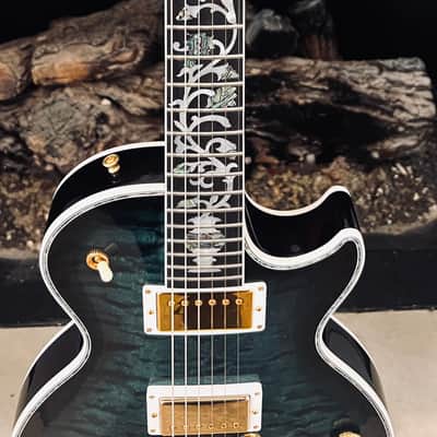 Gibson Custom Shop PSL Les Pual Ultimate 5A Quilt "Tree of Life" Nordic Blue 2025 - gloss image 6