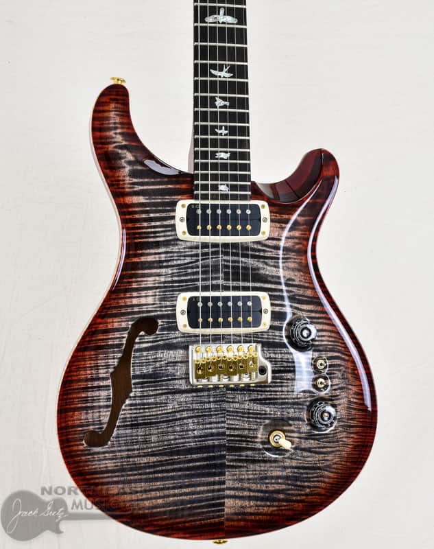 PRS Guitars 40th Anniversary Custom 24-08 Semi-Hollow LTD - Charcoal Cherry Burst image 1