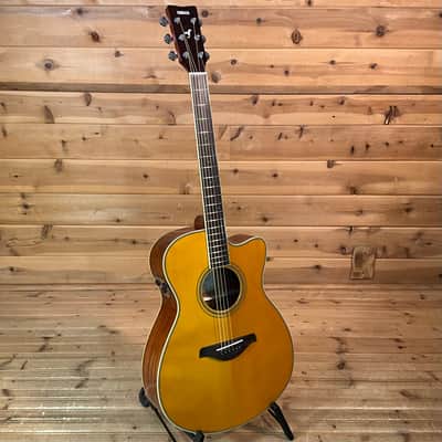 Yamaha FSC-TA TransAcoustic Guitar - Vintage Tint image 2