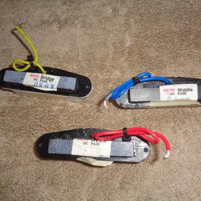 used Generic Set of 3 Single Coil Strat guitar pickups image 2