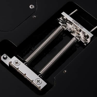 Tremoline FT36T-R3-BS Stainless Steel double locking tremolo + R3 (42.8mm) Locking Nut, Black image 12