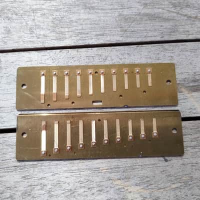 Hohner MS Blues Harp/Pro Harp Reed Plates, Key of A, Made In Germany, New Stock, (0.9mm plates). image 2