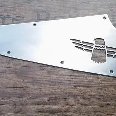 Handmade metal pickguard fits Gibson Thunderbird scratchplate hand engraved bass T Bird image 2