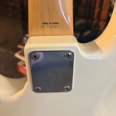 1994 Fender Jazz Bass F/L (Fretless) - White image 8