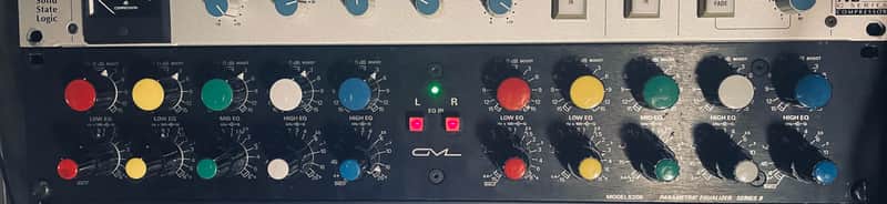 GML 8200 Series II 2-Channel Parametric Equalizer with Power Supply 1990s - Black image 1