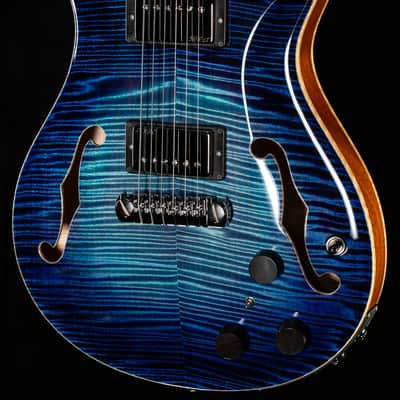 PRS Private Stock 10800 Hollowbody II Piezo Birds of a Feather Aqua Violet Glow (319) image 1