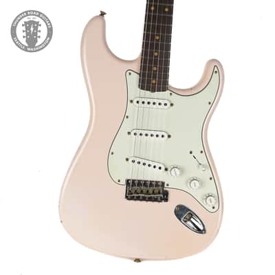 New Fender Custom Shop Andy Hicks Masterbuilt 1960 Stratocaster Journeyman Relic Brazilian Faded Aged Shell Pink image 1