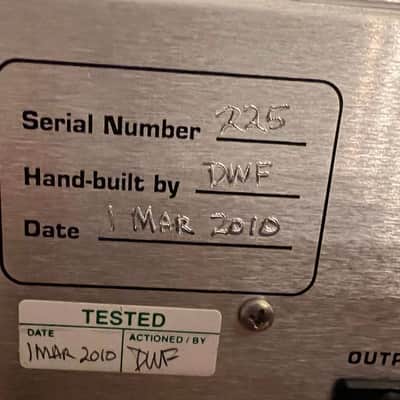 D.W. Fearn VT-1 Single Channel Tube Mic Preamp image 6