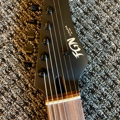 FGN Fujigen Iliad JIL72ASHDEG 2020 7-String Open Pore Black image 12
