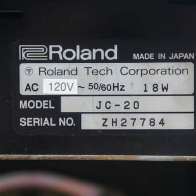 [SALE Ends Aug 20] Roland JC-20 Jazz Chorus 25W Stereo Chorus Guitar Amplifier 120V MADE IN JAPAN image 7