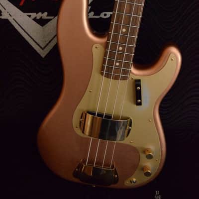 Fender Custom Shop Golden Rose '59 Precision Bass Relic Rosewood Copper Metalic image 7