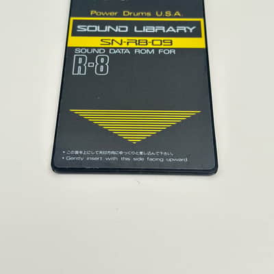 Roland SN-R8-09 Power Drums U.S.A. Sound Card for R-8 / R-8M / R-8mkII – Original Box & Info Sheet