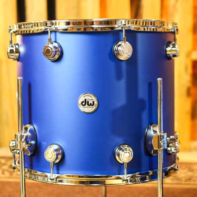 DW Collector's Maple SSC Blue Metallic Hard Satin Drum Set - 22,10,12,16 - SO#1367489 image 6