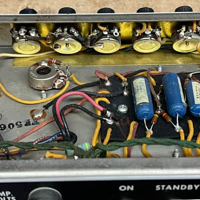 1964 Fender Tremolux 2-Channel 35-Watt 2x10" Piggyback Guitar Amp image 23