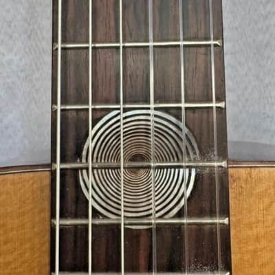 Classical Nylon String Guitar Handmade by Blueberry, 6 String Hypnosis Motif Guitar,Custom Handcrafted Wooden Guitar, Nylon String image 5