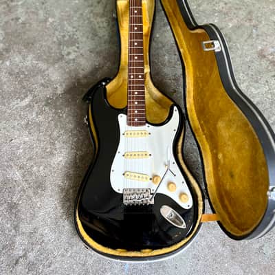 Yamaha ST-360R c 1970’s - Black strat style electric guitar original vintage MIJ Japan image 4