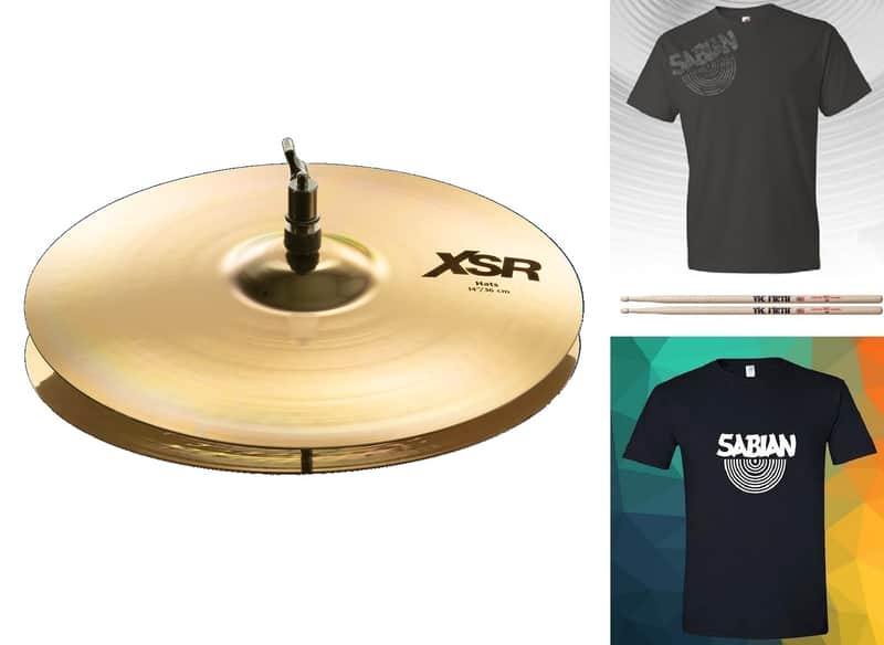 Sabian *Pre-Order* Pair of XSR 14" Hi Hats Cymbals | B20 Bronze | Made in Canada | Special Order | Authorized Dealer image 1