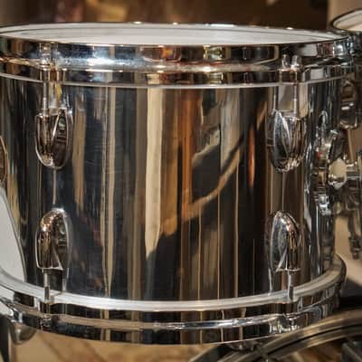 Gretsch 12/12/16/24" Drum Set - 1970s Chrome over Wood image 4