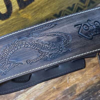 Blue Bell Straps ZOZO 73 ARTISAN FADED BROWN “ ONE OF A KIND “ Custom Shop for Al’s Music Factory image 7