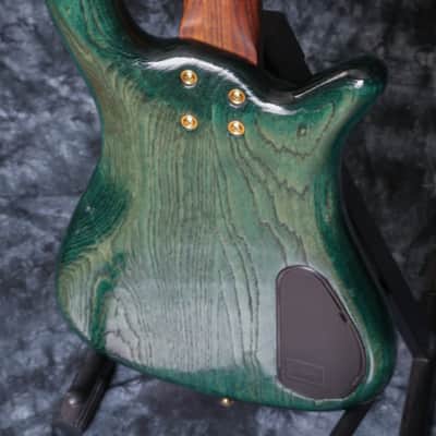 Lefty Warwick Streamer LX JazzMan 2009 Trans Green Left Handed image 13