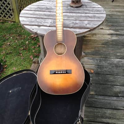 May-Bell 1930s Aged Sunburst Parlor Guitar image 1