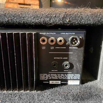Crate BT-350 "ThunderBass" 350-Watt Rackmount Bass Amp Head 1990s - Black image 5