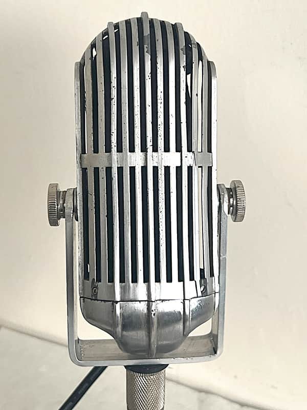 1940's era AMERICAN D9T Dynamic dual-element Microphone w/stand & cable image 1