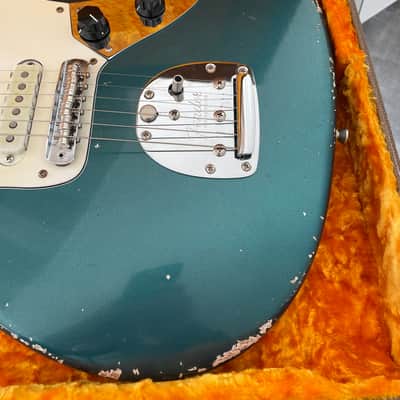 MJT Jaguar 2020 - Ocean Turquoise 60's Clone - John Frusciante Vibes Leslee onboard Seymour Duncan Fender parts Musikraft Neck image 13