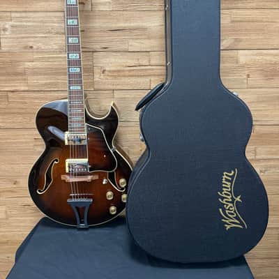 Ibanez AK85-DVS Artcore Hollow Body Guitar 2004 - Dark Violin Sunburst 6lbs 12oz w/non orig hard case image 24
