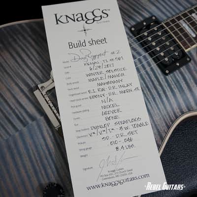 Knaggs Guitars Tier 1 Doug Rappoport Kenai Ser#2 in Winter Solstice image 11