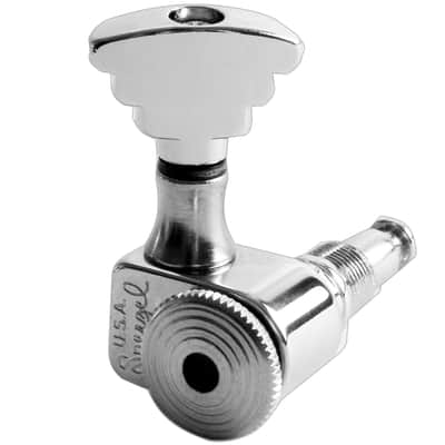 USA Sperzel LOCKING TUNERS Trim-Lock PIN w/ STEP Buttons SET 3x3 - CHROME PLATED image 2