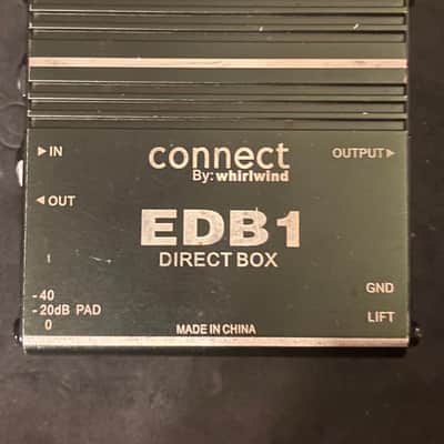 Whirlwind EDB1 Passive Direct Box 2010s - Black image 2