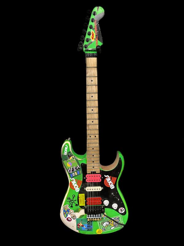 Charvel Pro Mod Steve Vai style Green Meanie - Green, White with