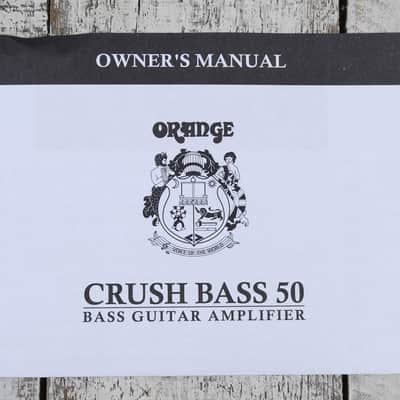 Orange Crush Bass 50 Limited Edition Glenn Hughes Electric Bass Guitar Amplifier image 13