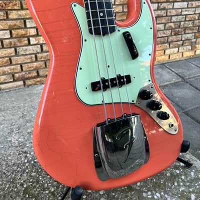 Hollowtone Coral Pink Jazz Bass image 7