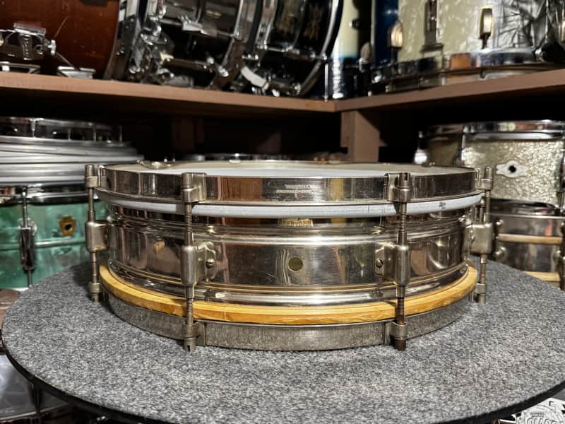 Leedy Nickel Over Brass Snare Drum image 1