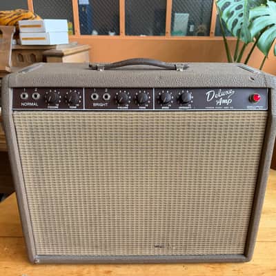 Fender Deluxe 6G3 Brownface 20-Watt 1x12" Guitar Combo 1961 - 1963 - Brown image 3