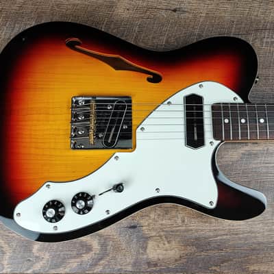 MyDream Partcaster Custom Built - Thinline Sunburst Freeway Charlie Christian image 2