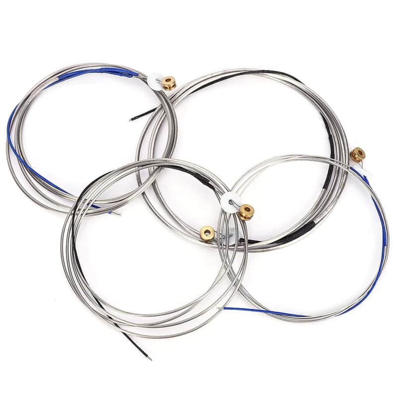 Double Bass String, Steel Double Bass Strings Professional Musical Instrument Accessory For Bass image 1