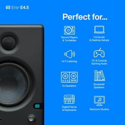 PreSonus Eris E4.5 2-Way 4.5" Active Studio Monitor (Pair) - BRAND NEW image 4